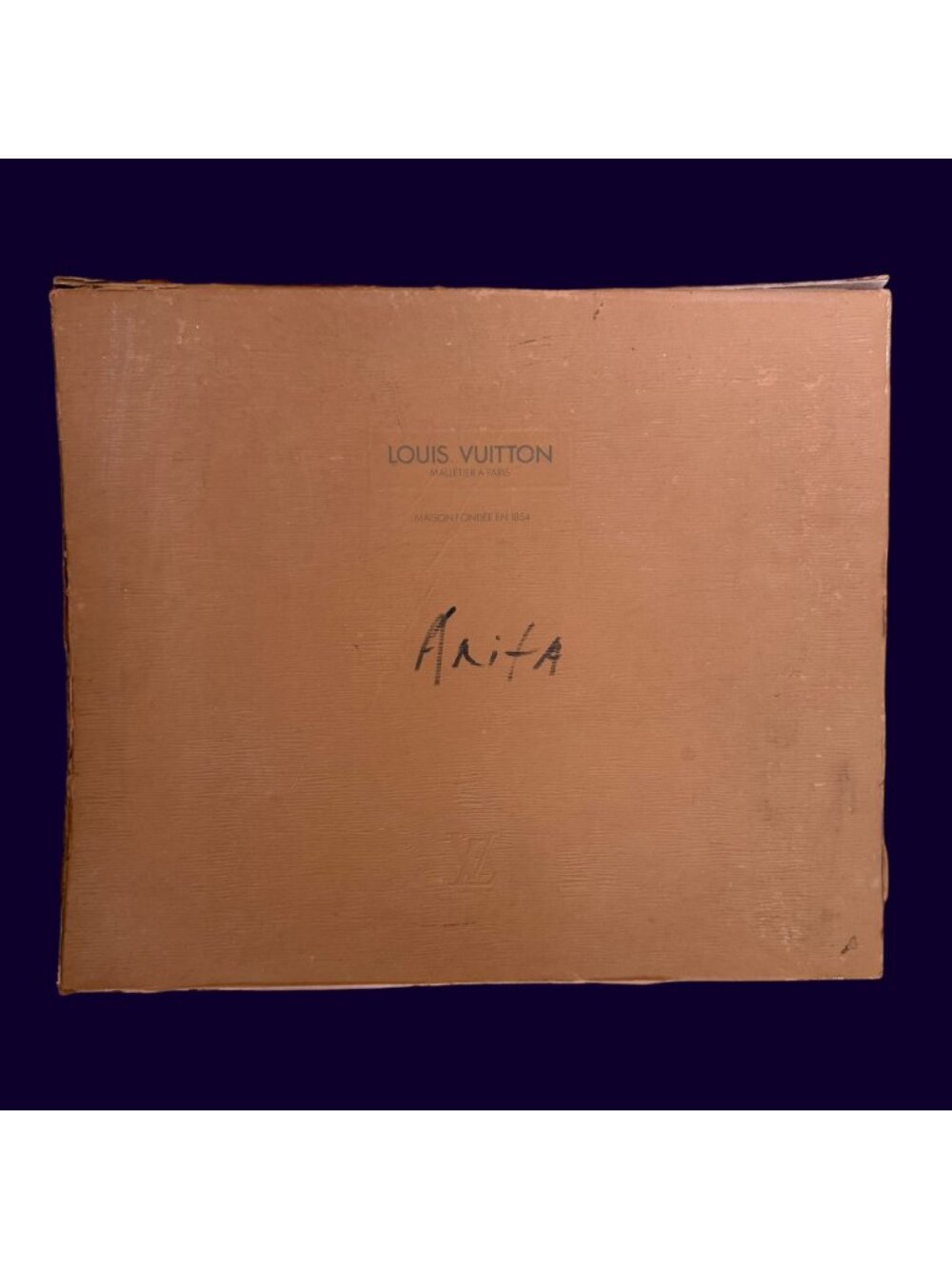 Vintage Louis Vuitton Malletier A Paris Maison Fondee en 1854 Gift Box Top Only